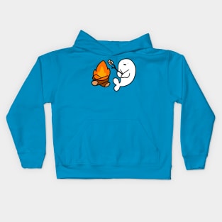 Campfire Baby Harp Seal Kids Hoodie